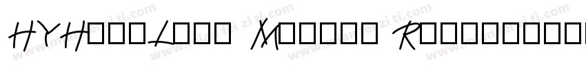 HYHeadLine Medium Regular字体转换